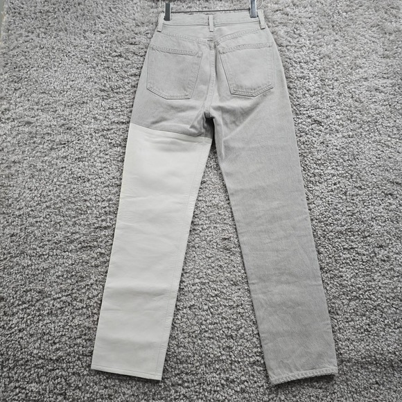 Agolde Jeans Womens 23 Gray Pieced 90s Pinch Waist Organic Cotton READ - Picture 7 of 16